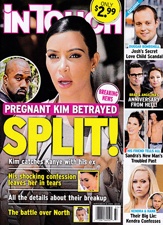 Illustration for article titled This Week In Tabloids: Christine Ouzounian Leaves Her Pregnancy Tests Everywhere